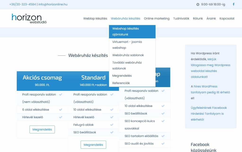 Joomla webshop mindenkinek Joomla webshop mindenkinek